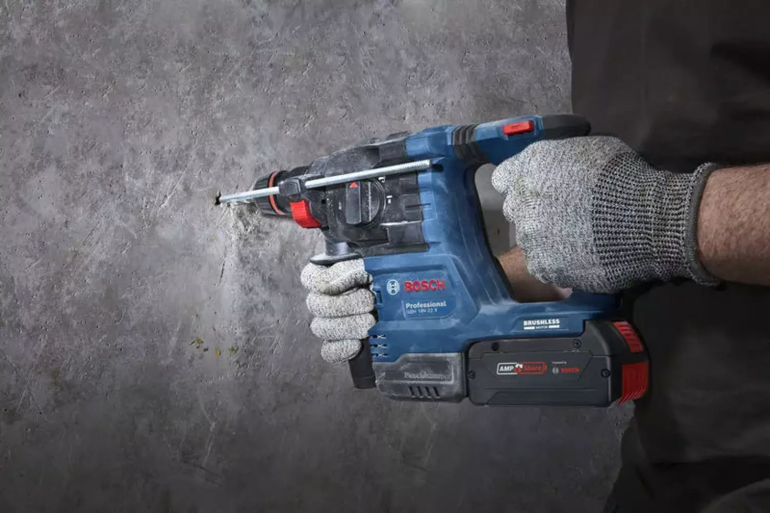 Bosch GBH 18V-22 X SDS-plus accu ONECHUCK boorhamer set (2x 4,0Ah) in L-Boxx-image