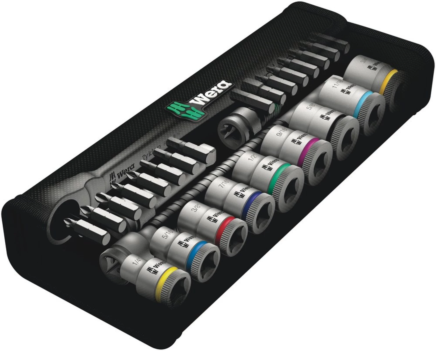 Wear 05004050001 29-delige 8100 SB 10 Zyklop Metal Ratel- en doppenset - 3/8"-image