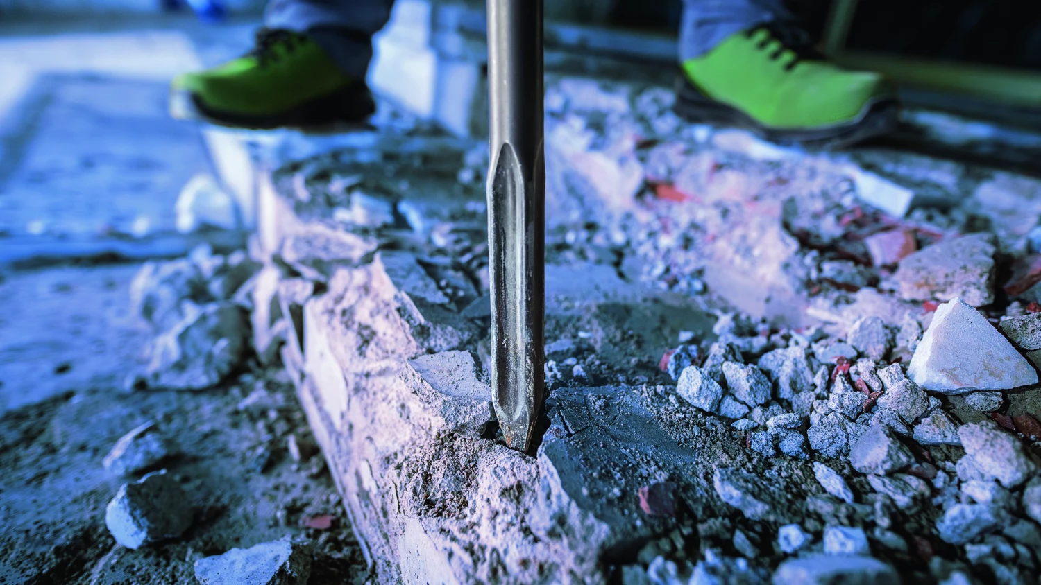 Bosch 2608690111 - Burin pointu à queue six pans, 30 x 400 mm-image