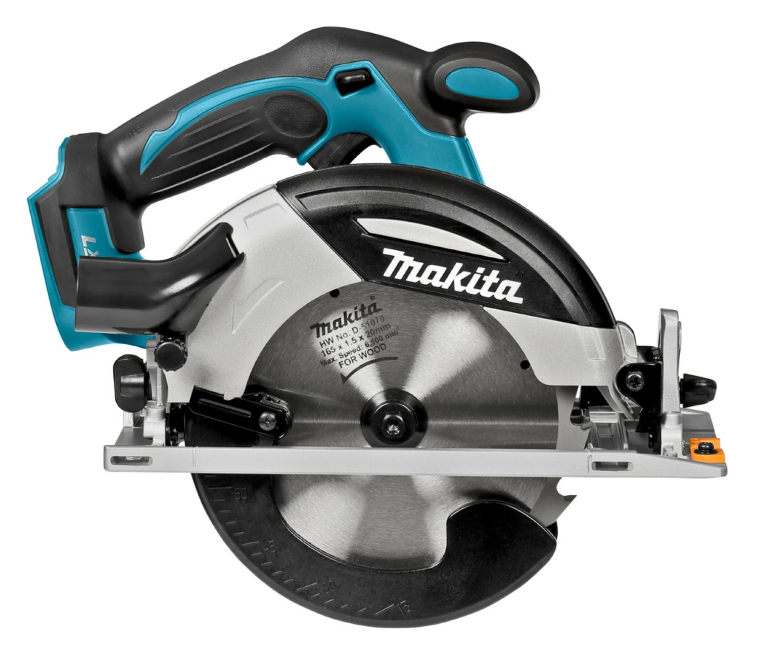 Makita DHS630RMJ Scie circulaire à batterie 18V Li-ion set (2x batterie 4.0Ah) dans MAKPAC - 165mm-image