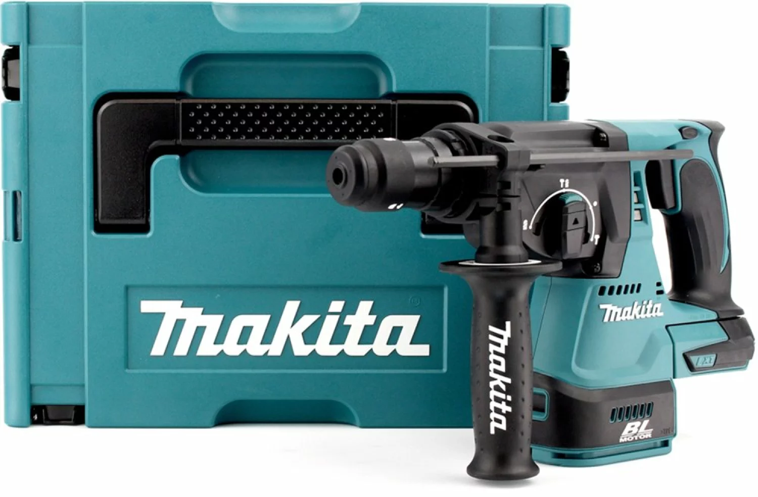 Makita DHR243ZJ 18V Li-Ion Accu SDS-plus combihamer incl. snelspanboorkop body in Mbox - 2J - koolborstelloos-image