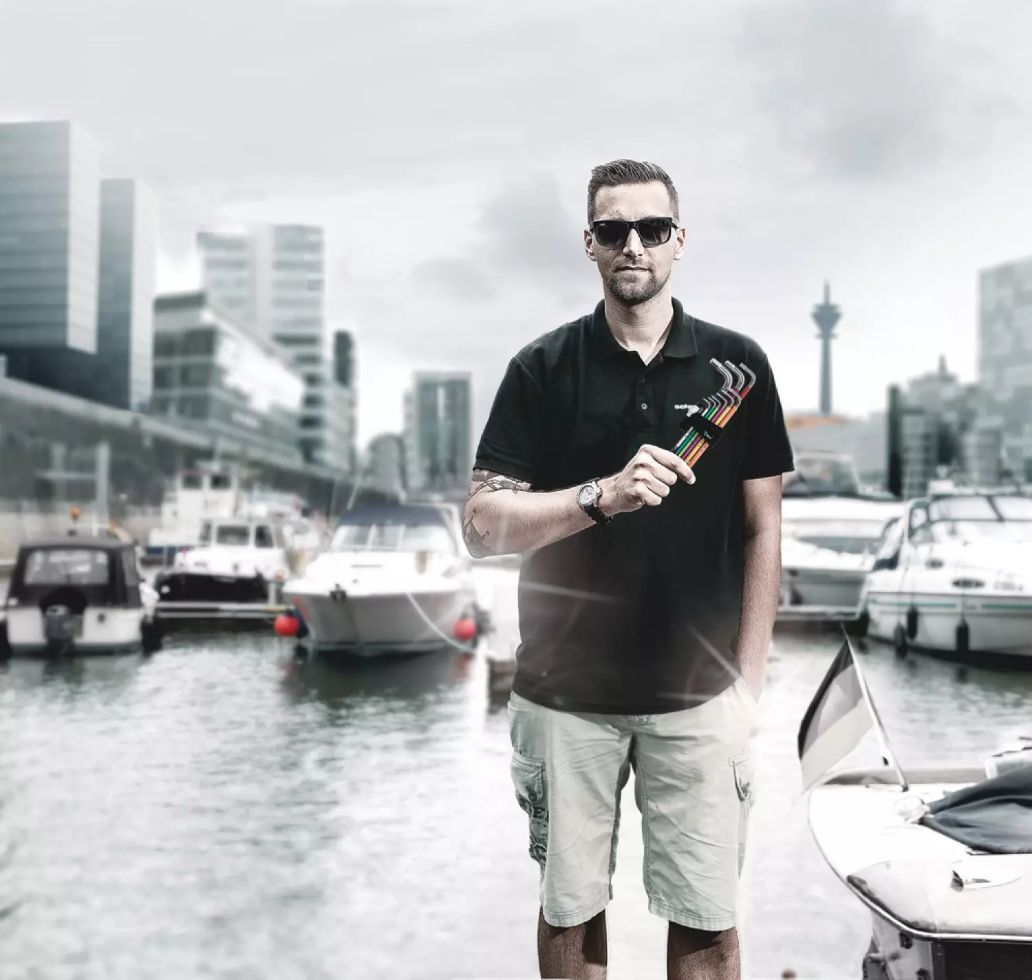 Wera 3950/9 Hex-Plus Stainless 1 Jeu de clés mâles coudées - syst. métrique - acier inoxydable - (Jeu de 9pcs)-image