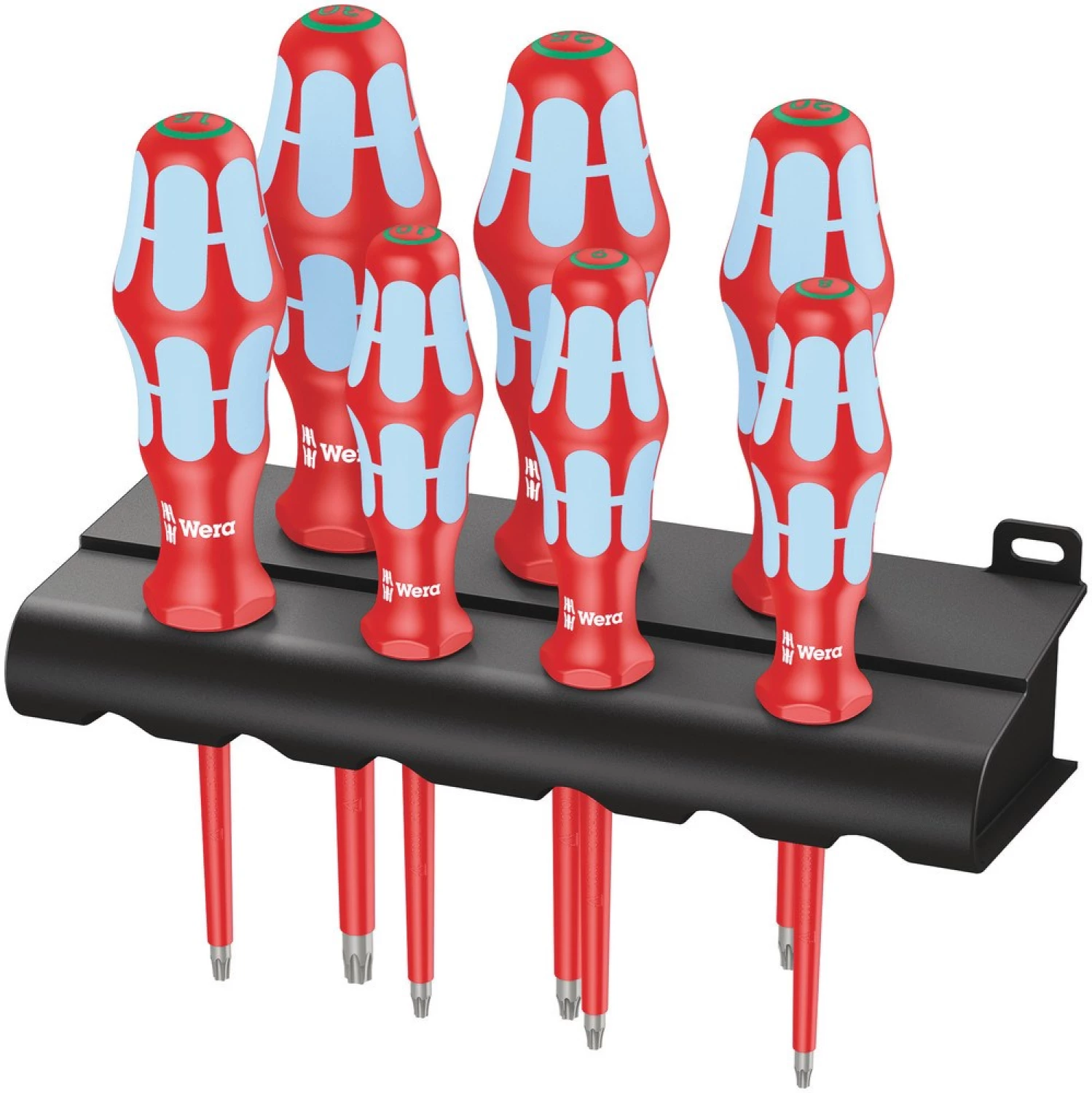 Wera 05022767001 7 pièces 3167 i/7 TORX® VDE Jeu de tournevis en acier inoxydable dans un rack-image