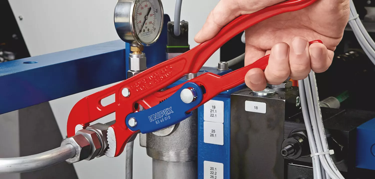 Knipex 83 60 015 - Clé serre-tubes en S avec réglage rapide-image