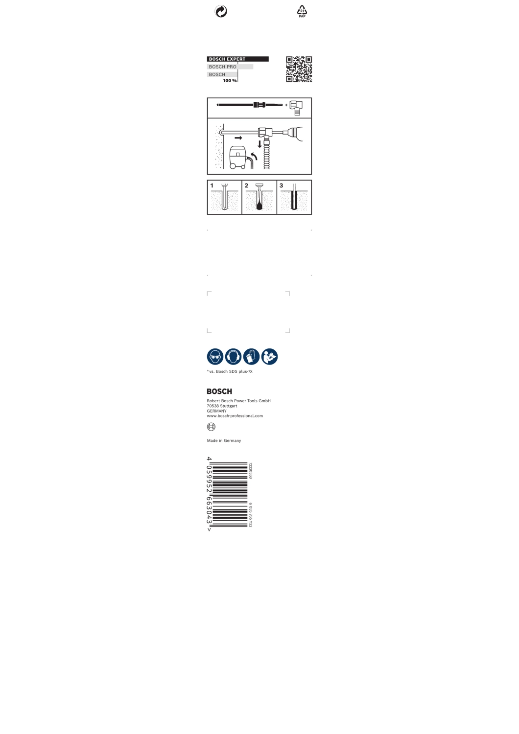 Bosch 2608901772 EXPERT Foret à marteau SDS Clean SDS plus-8X - 16x200x350mm-image