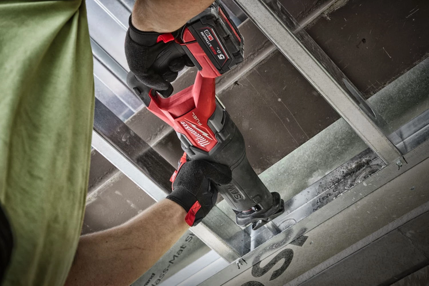 Milwaukee M18 FSZ-502X 18 V Li-ion batterie scie sabre ensemble (2x 5,0 Ah batterie) dans HD Box - sans charbon - changement rapide-image