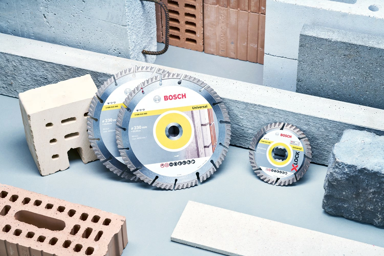 Bosch 061599760Z Diamantschijf 230mm (2st) + 125mm X-lock (1st)-image