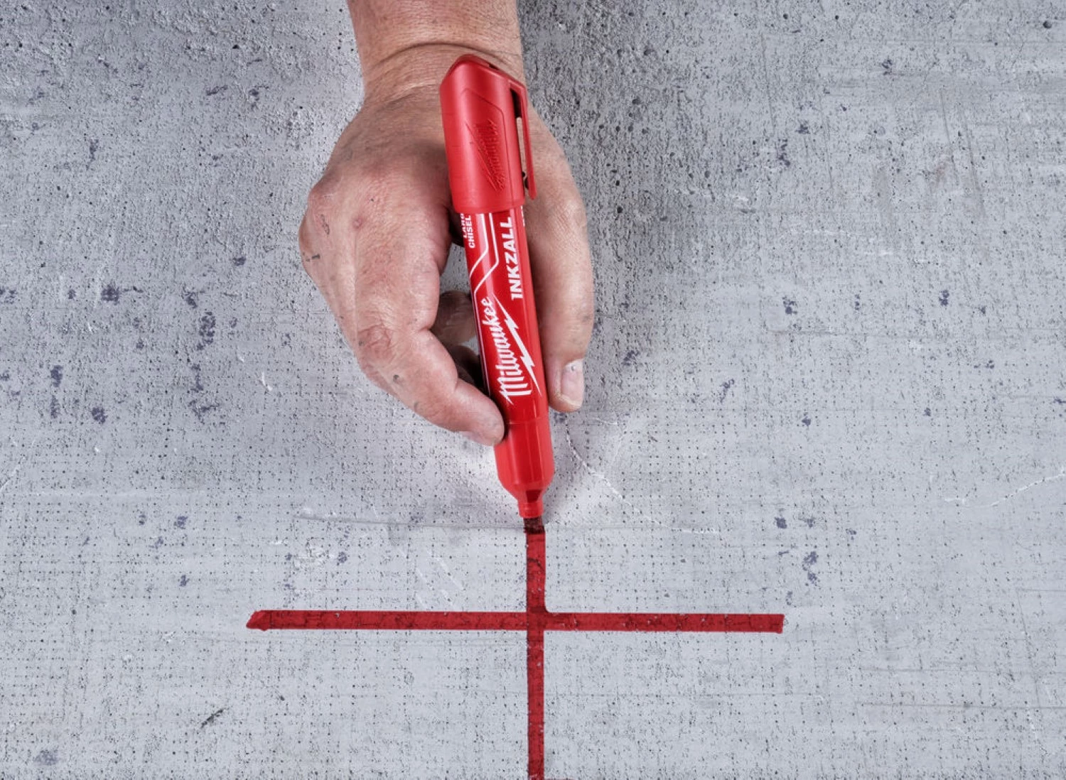 Milwaukee 4932471556 INKZALL™ Marker - Beitel L - Rood - 6.2mm-image
