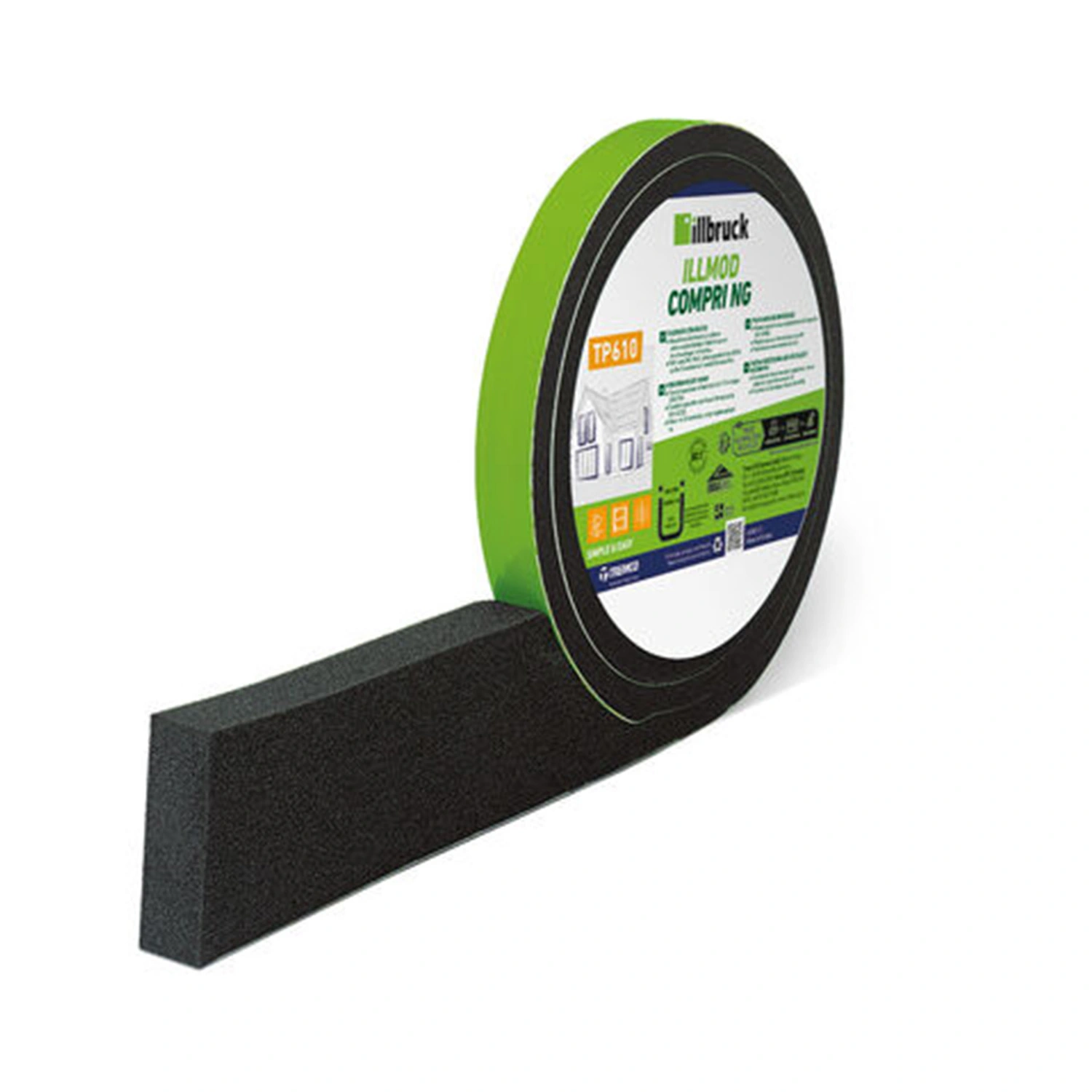 Illbruck TP610 ILLMOD COMPRI NG 10/2 Bande d'étanchéité - 10 m