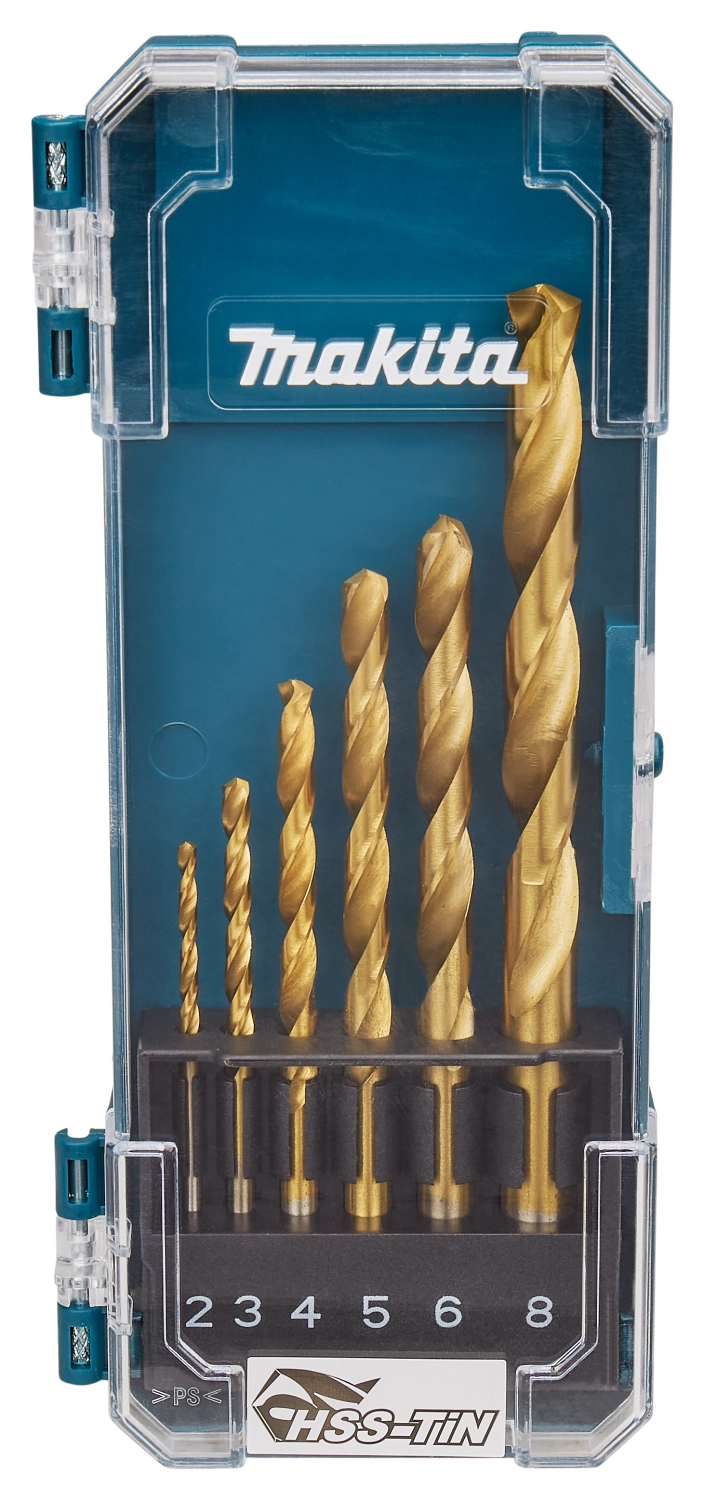 Makita D-72833 Jeu de 6 forets à métaux - 2-8 mm-image