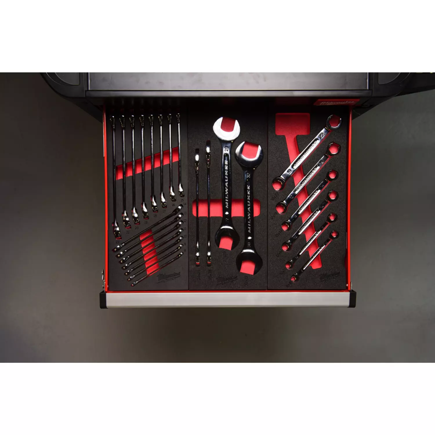 Milwaukee 4932493630 Jeu de clés plates 4 pièces avec insert en mousse - 24-30 mm-image