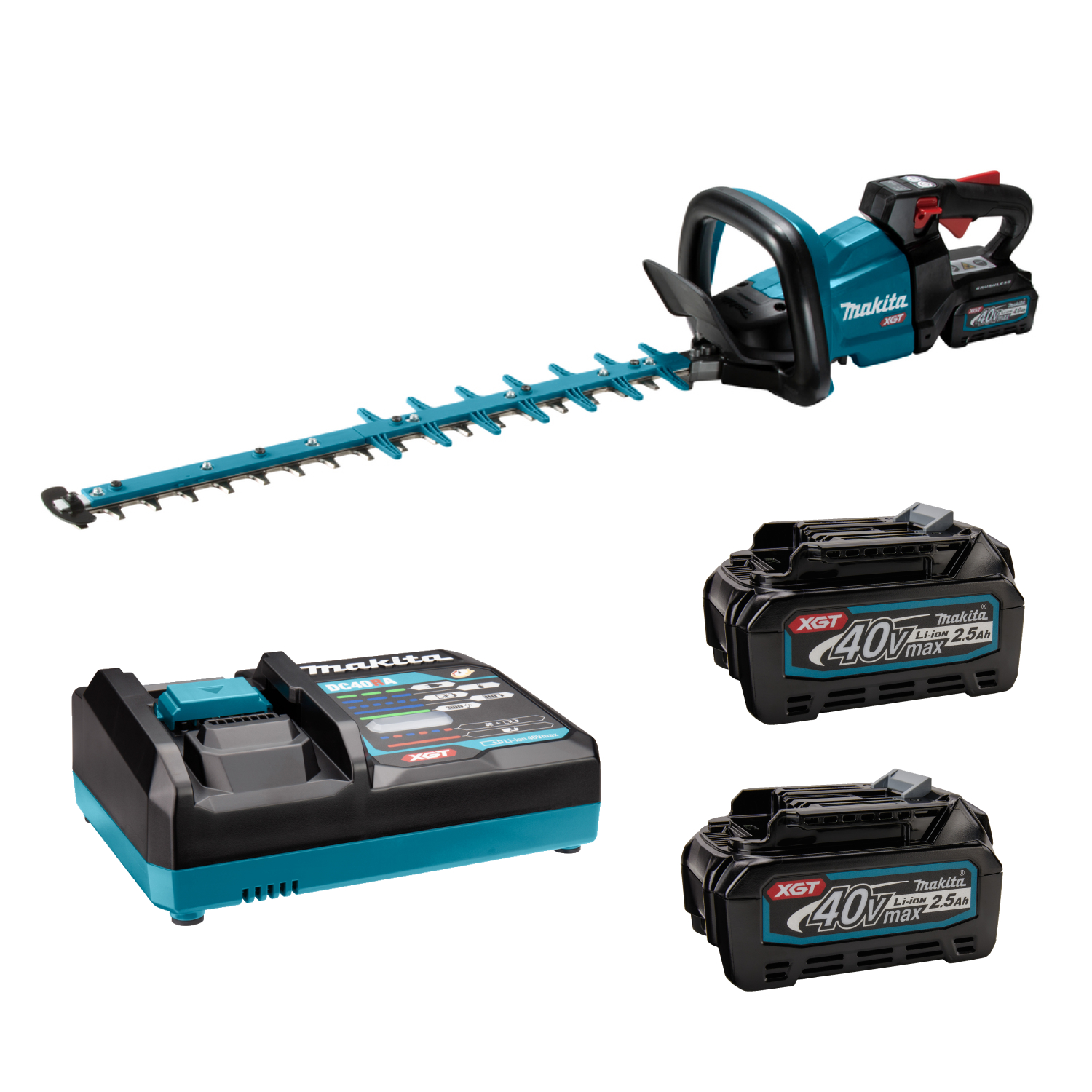 Makita UH008GM201 XGT 40V Max Accu Heggenschaar set (2x 4,0Ah accu) - 600mm-image