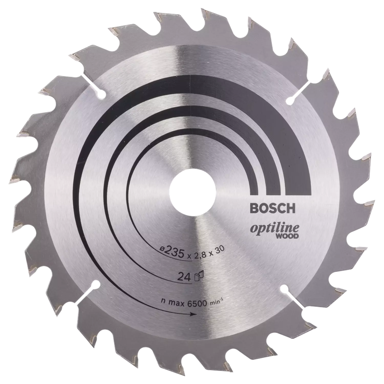 Bosch 2608640725 - Lame de Scie Circulaire Optiline Wood, 235 x 30/25 x 2,8 mm, 24D-image