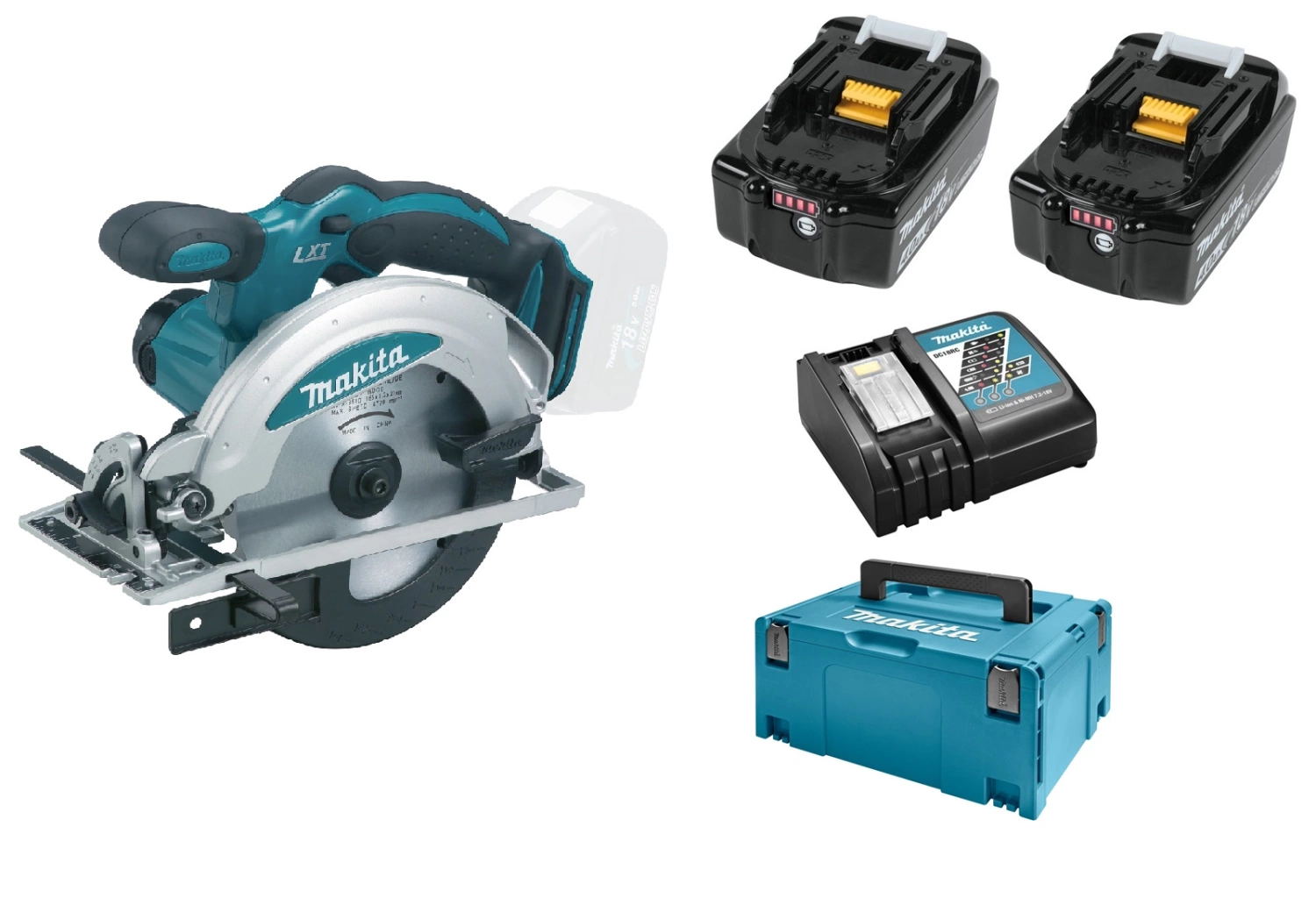 Makita DSS610RMJ 18V Li-Ion Accu cirkelzaag set (2x 4.0Ah accu) in Mbox - 165mm-image