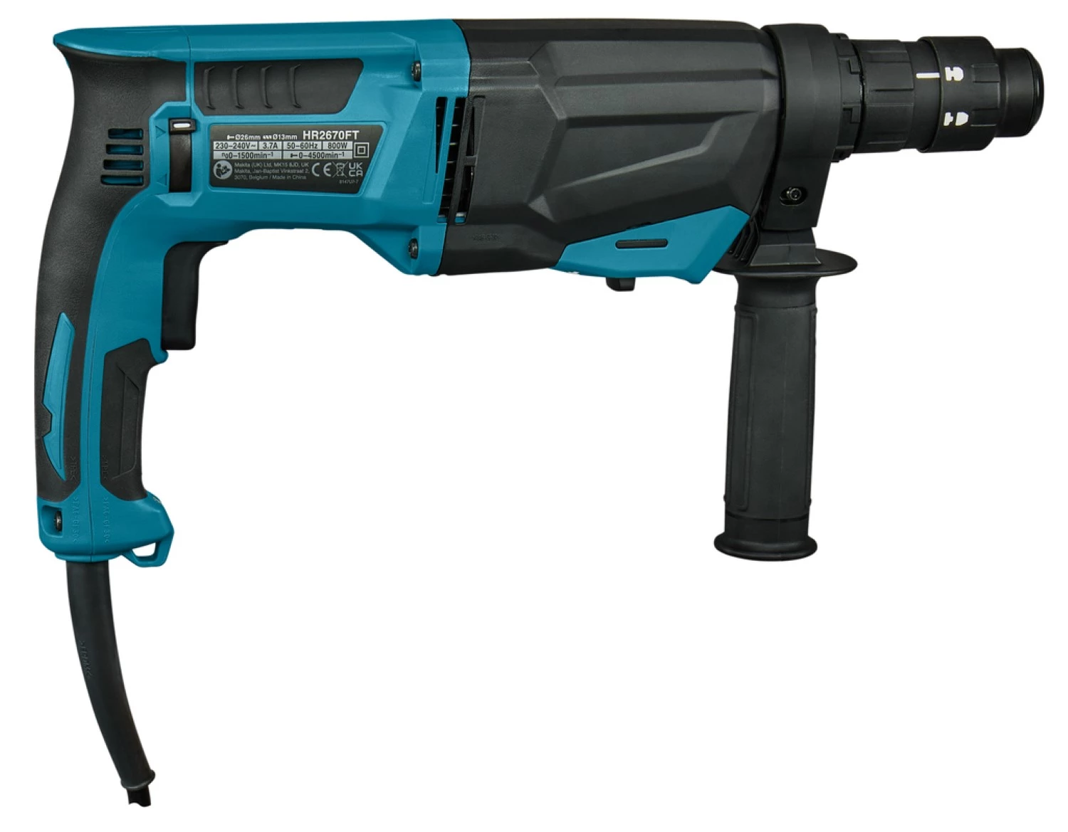 Makita HR2670FT SDS-plus marteau perforateur en coffret - 800W - 3,0J-image