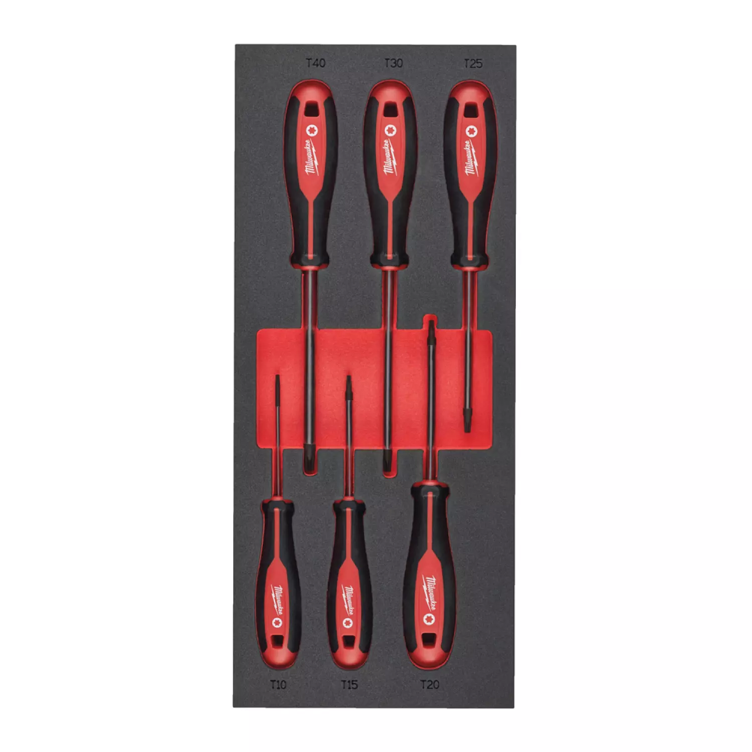 Milwaukee 4932492392 Jeu de tournevis 6 pièces avec mousse de calage - TX 2-image