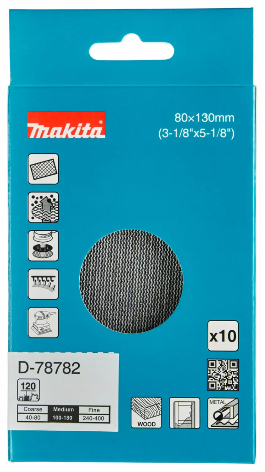Makita D-78782 Filet à poncer - 80x130mm K120-image