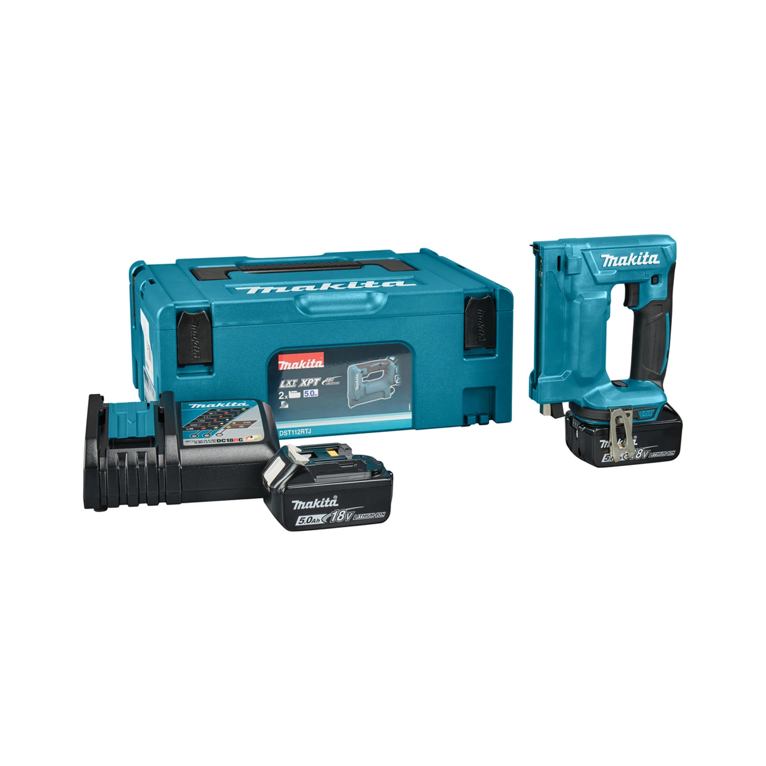 Makita DST112RTJ 18V Li-Ion accu nietmachine set (2x 5,0Ah accu) in Mbox-image