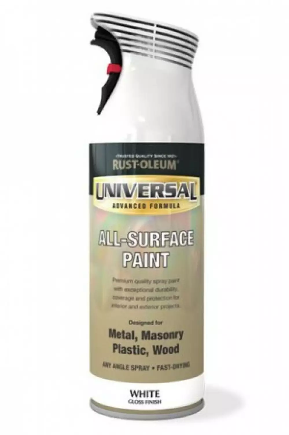 Rust-oleum universal spuitlak zijdeglans zwart 400 ml-image