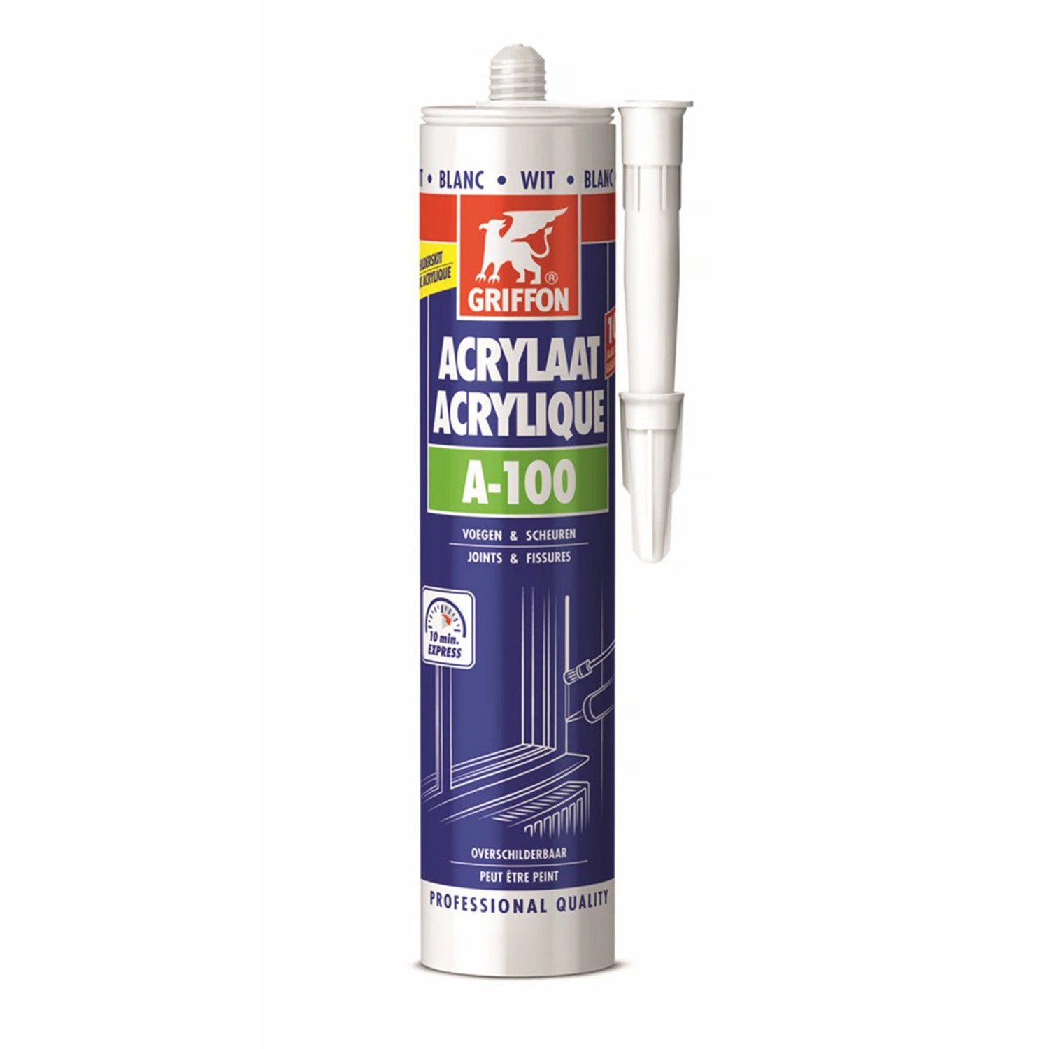 Griffon Acrylaatkit A-100 - blanc - 300 ml-image