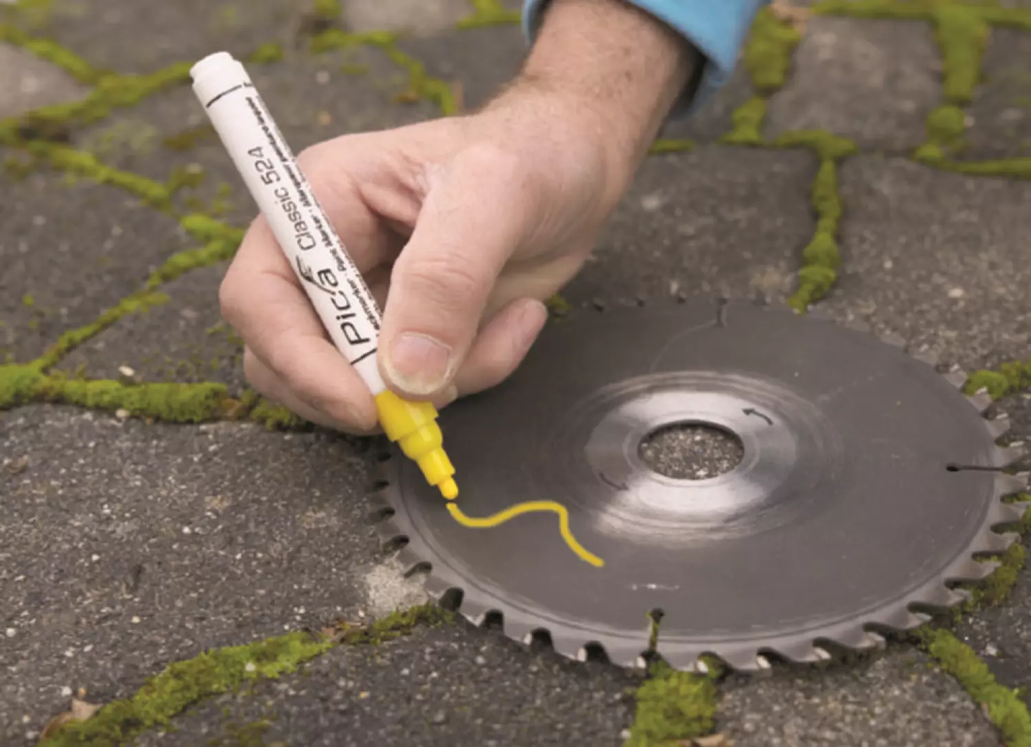 Pica 524/44 Lakmarker - Rond - Geel - 2-4mm-image