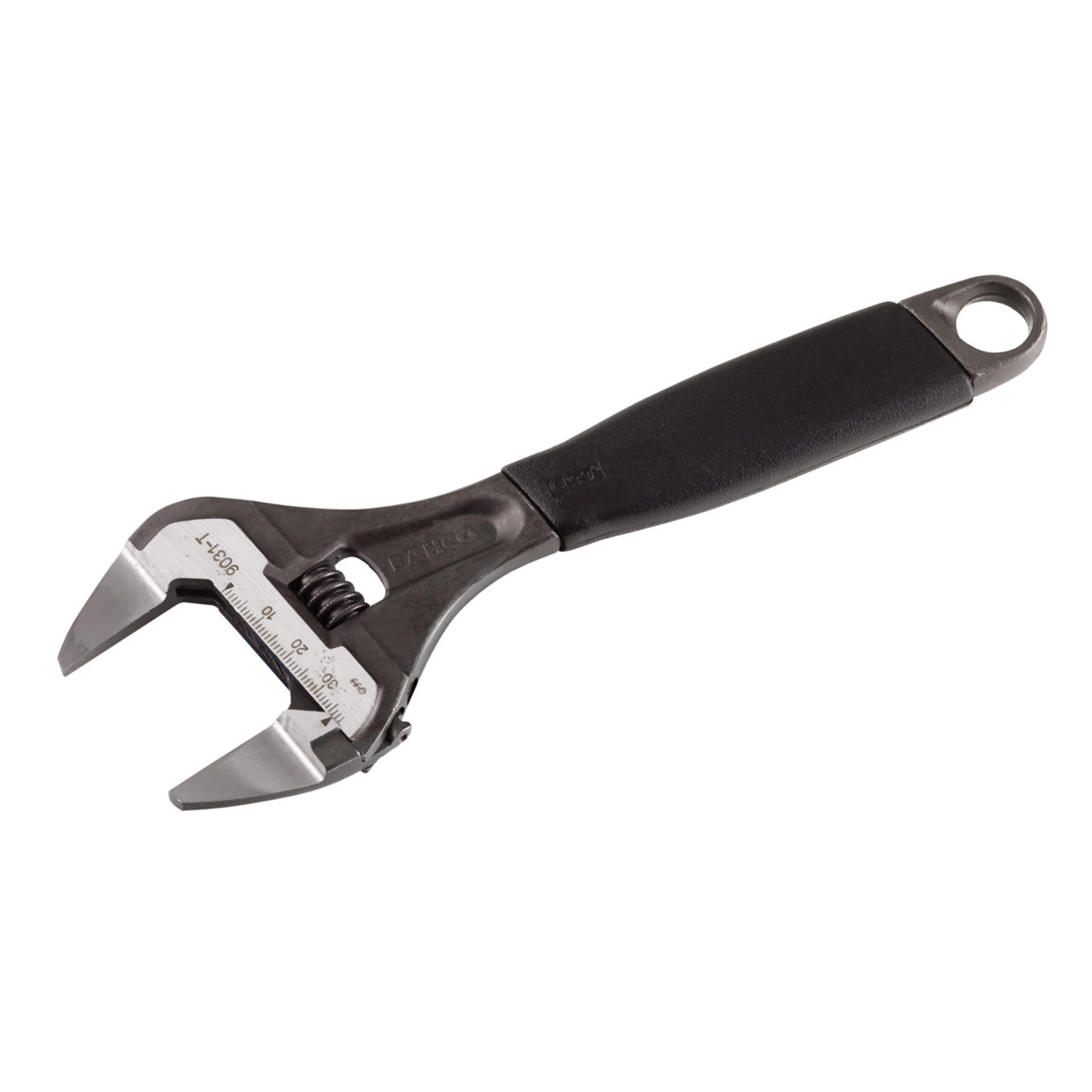 Bahco 9029-T - Clé à molette grande ouverture à écrou central et mâchoire fine ERGO™ avec manche en caoutchouc-image
