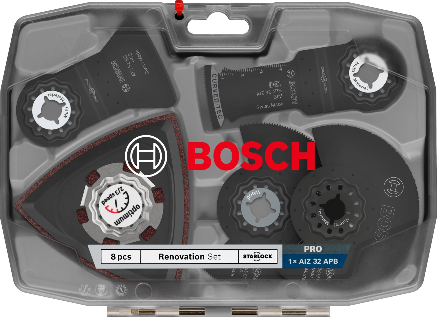 Bosch 2608669099 Kit de rénovation standard pour outils multifonctions pour divers matériaux (8 pièces)-image