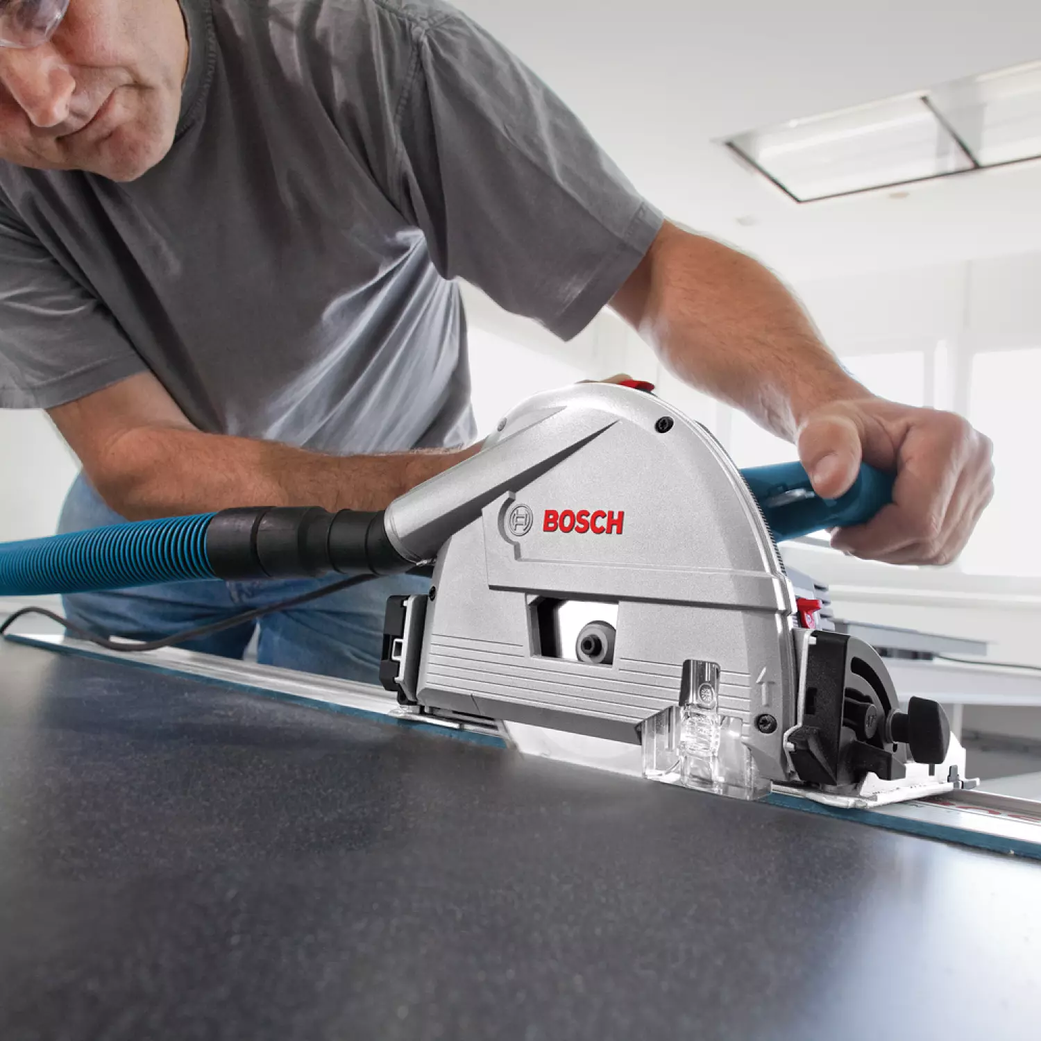 Bosch GKT 55 GCE Invalzaag - 1400W - 165mm-image