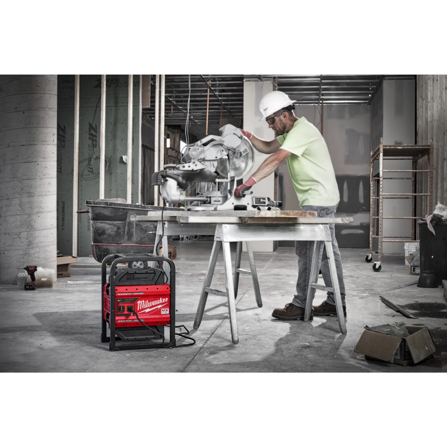 Milwaukee MXF PS-602 MX Fuel accu stroomvoorziening set (2x 6.0Ah accu)-image