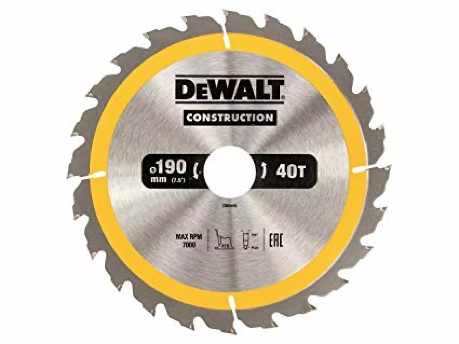 DeWALT DT1945 Circular Saw Blade - 190 x 30 x 40T - Bois et métal non ferreux-image