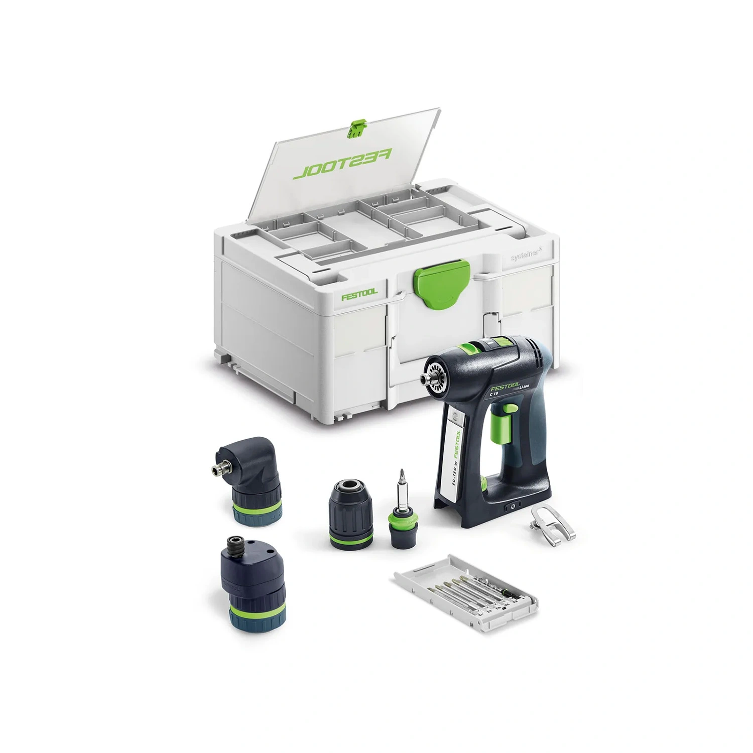 Festool C 18 Basic-Set 18V accu schroefboormachine in systainer