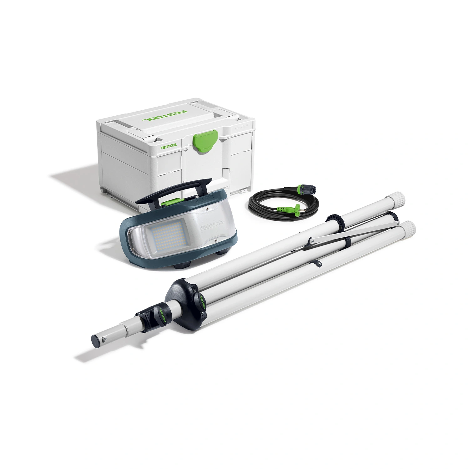 Festool 578963 Kit de lampe de chantier hybride SYSLITE DUO-H I-Basic comprenant un Systainer et un trépied