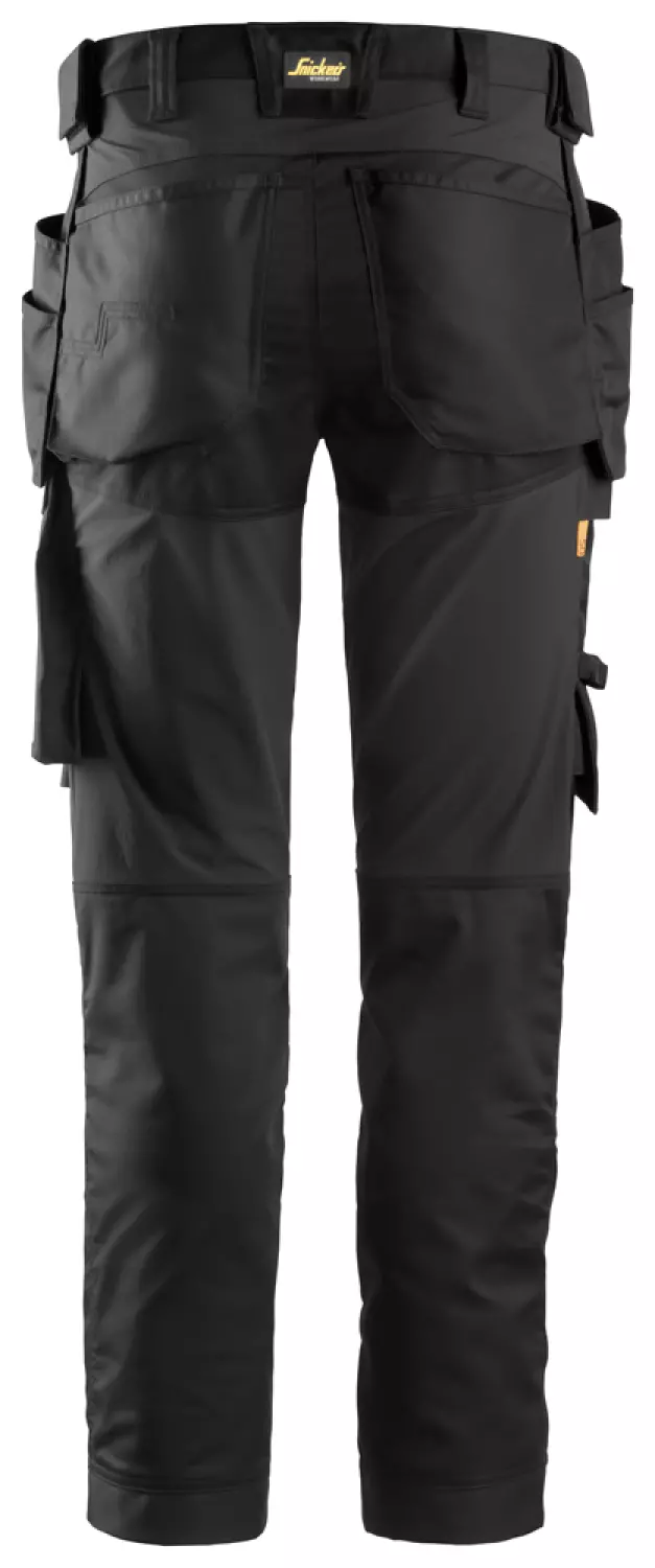Snickers 6241 AllroundWork Stretch Werkbroek met holsterzakken - Zwart - Maat 46-image