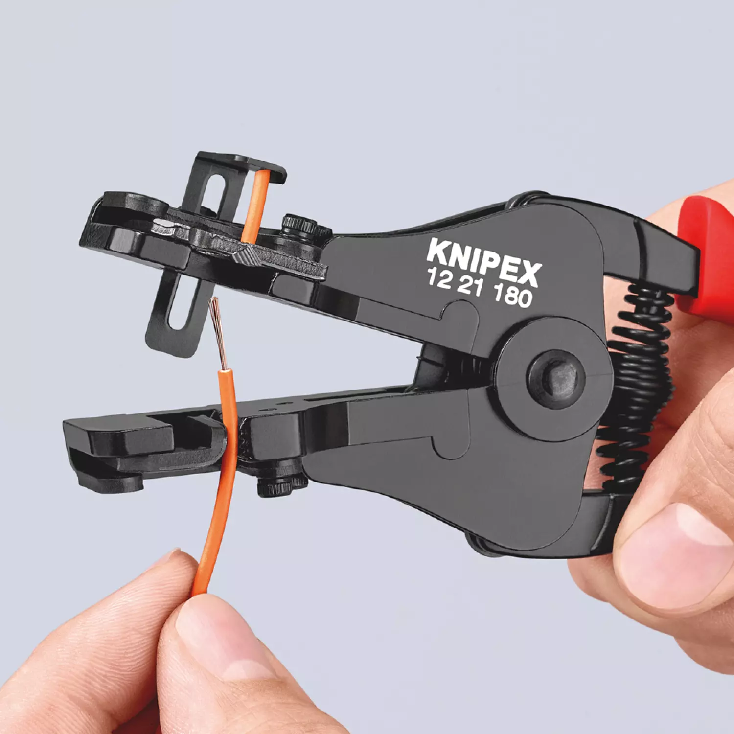 Knipex 12 21 180 - Pince à dénuder avec couteaux de forme-image