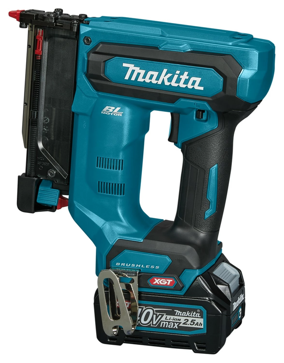 Makita PT001GD101 Cloueuse de finition sans fil - 40 V Max Li-ion - 1 batterie 2,5 Ah - Coffret - 23 gauge - 15 à 35 mm-image