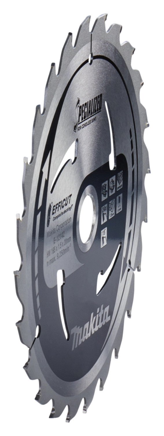 Makita E-12142 Efficut Lame de scie circulaire WPC - 165x20x1,5mm 24T-image