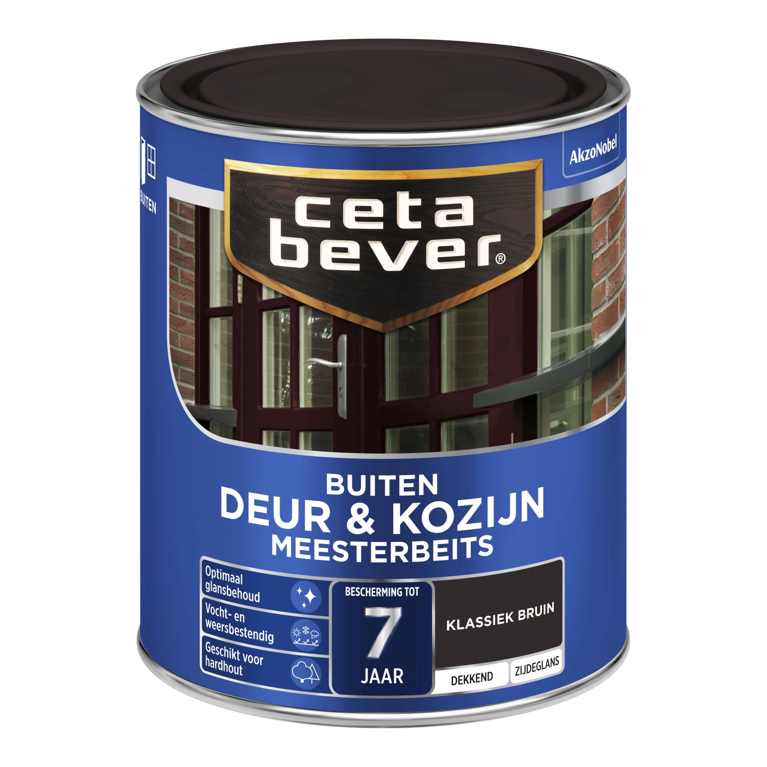 Cetabever Meesterbeits Deur En Kozijn Dekkend - Klassiek Bruin - 750ml-image