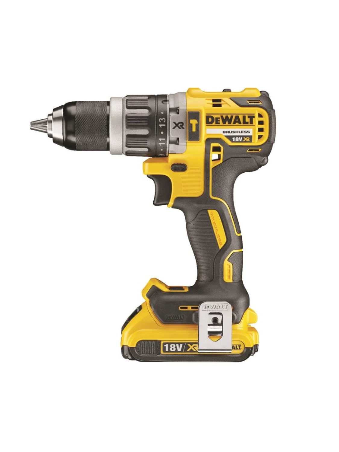 DeWALT DCD778S2T 18V Li-Ion Perceuse-visseuse à percussion sans fil (2x 1,5Ah batterie) dans TSTAK - 65Nm - moteur sans balais-image
