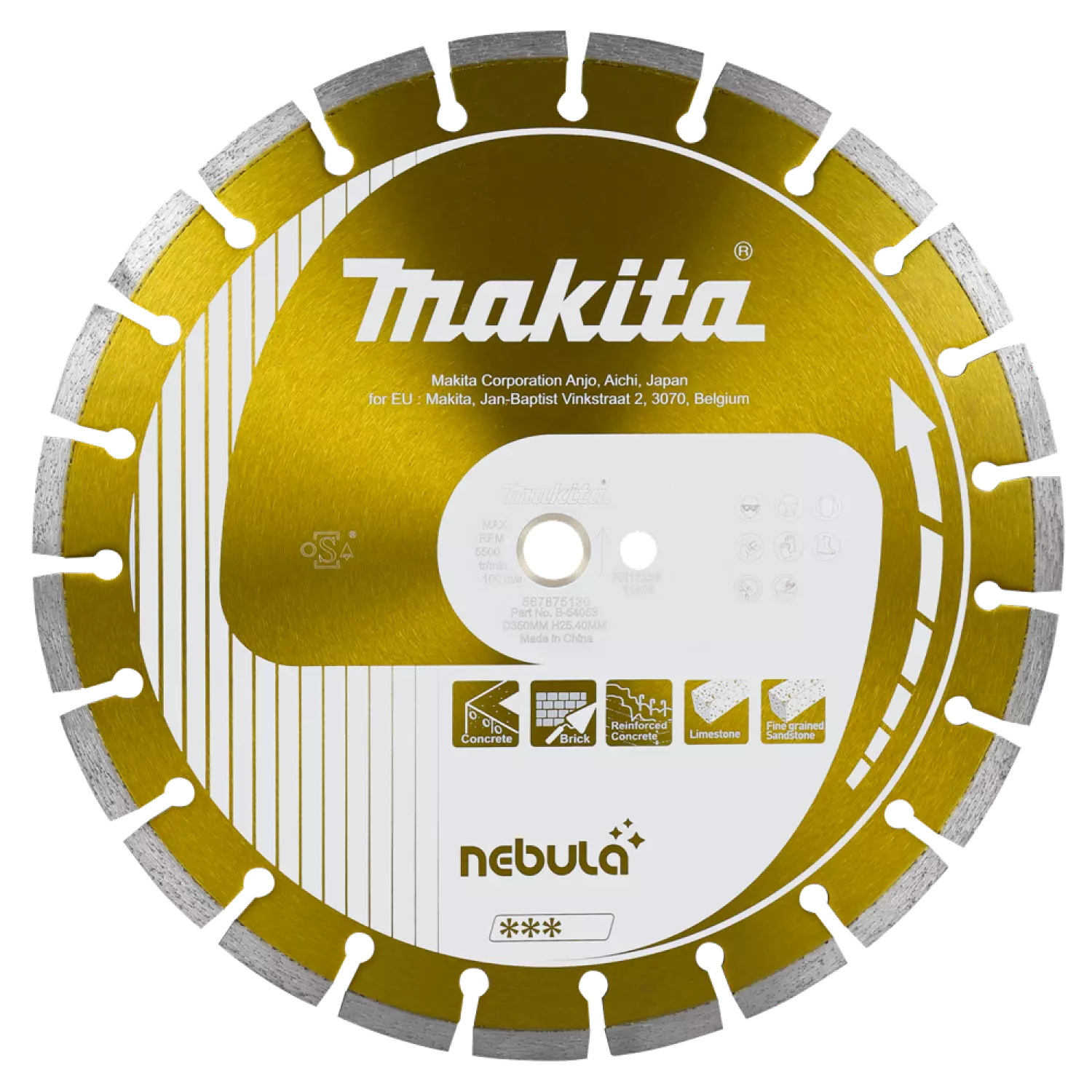 Disque Diamant Makita B -54053 - 350 x 25,4 mm - Universel-image