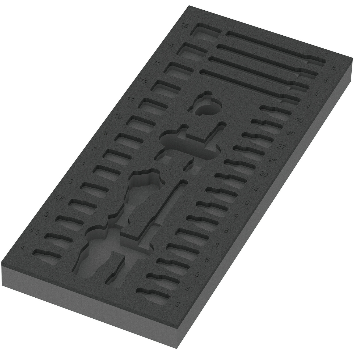 Wera 05137320001 9820 Schuimstof inlegstuk 8000 A Zyklop set 1