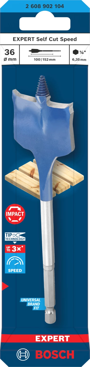 Bosch EXPERT 2608902104 Foret Speed Self Cut Speed - 36 x 152 mm-image