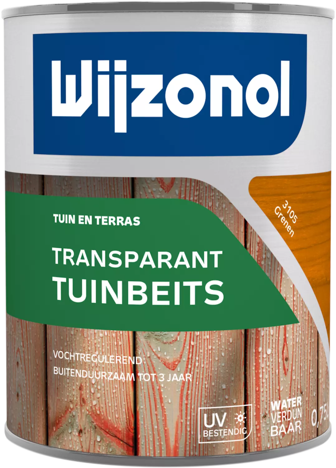 Wijzonol Transparant Tuinbeits - 3105 Grenen - 0,75L-image