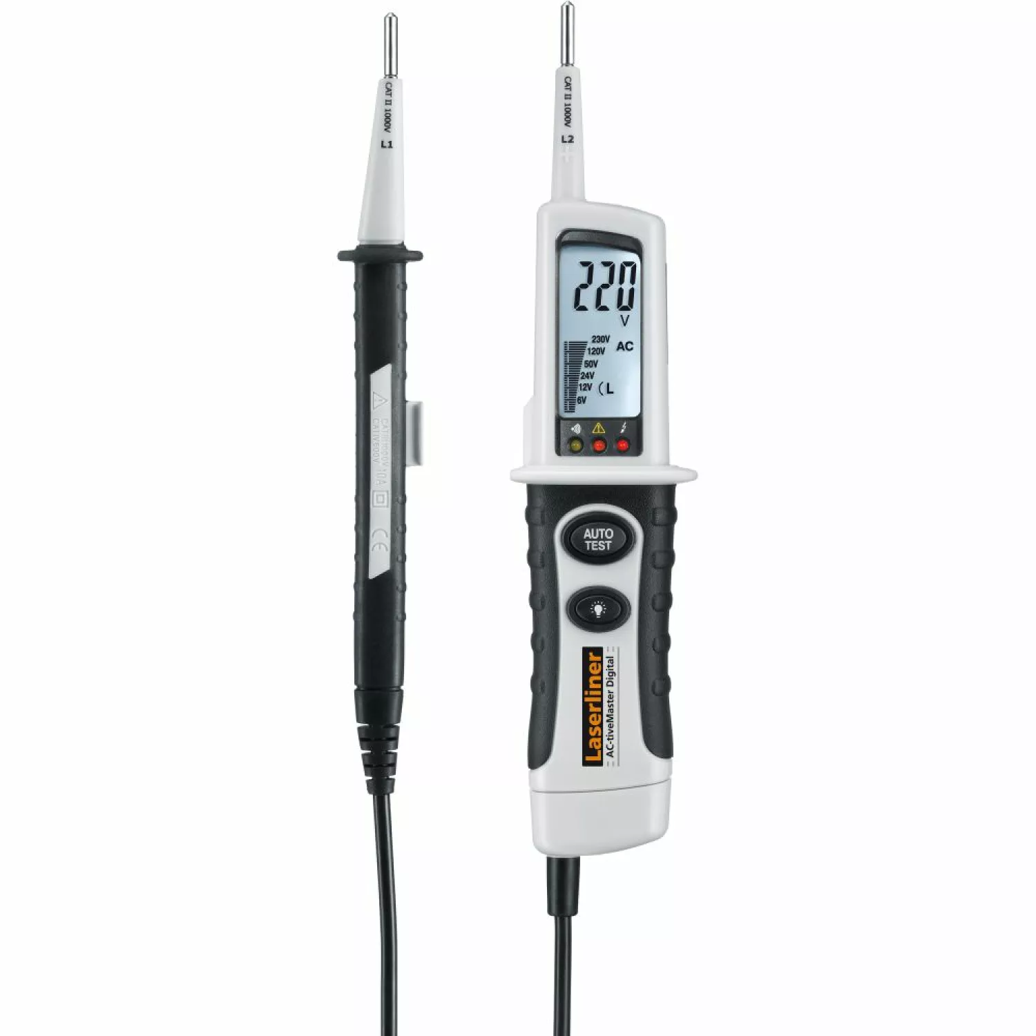 Laserliner AC-tiveMaster Testeur de tension numérique avec écran LCD - AC/DC 6-690 V-image