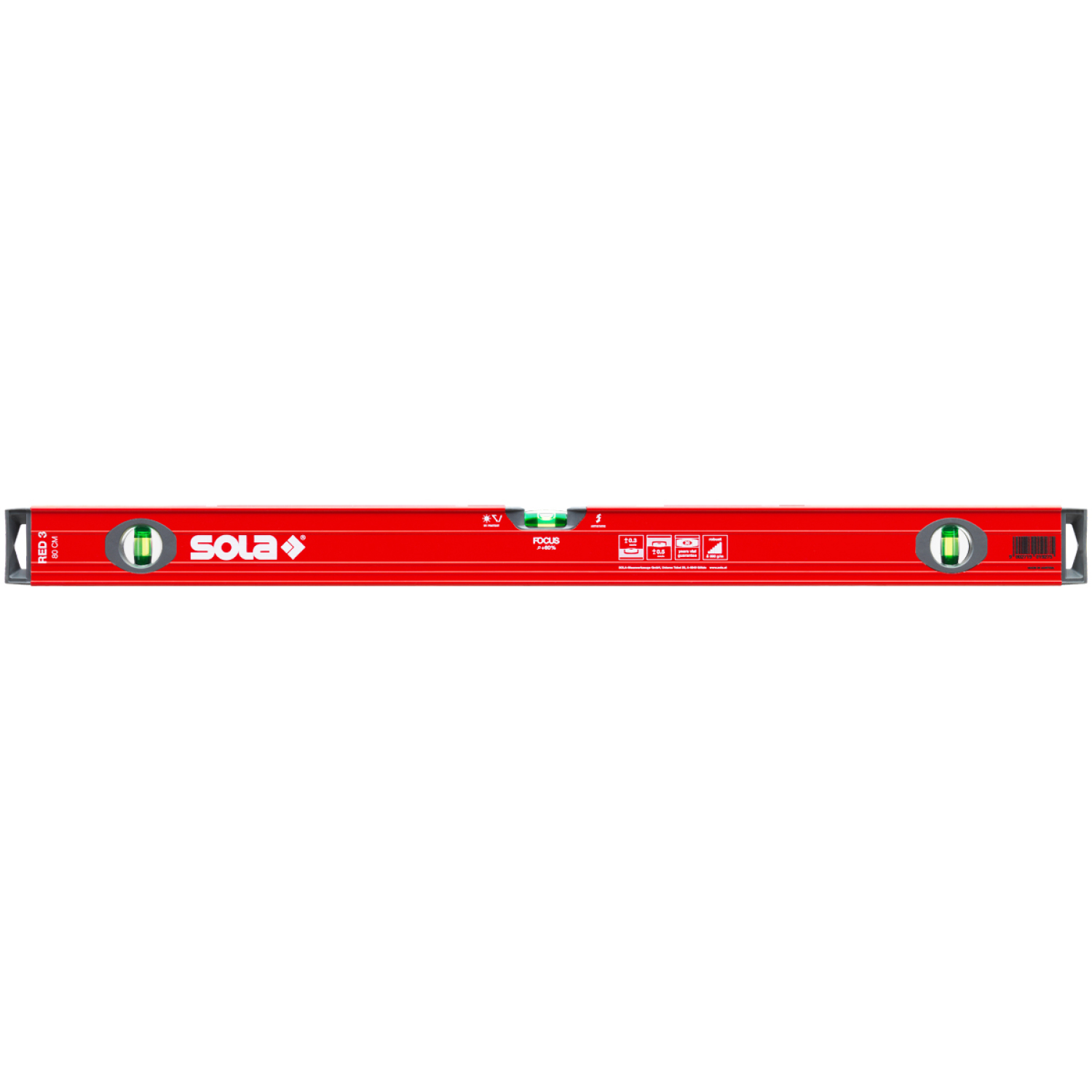 Sola RED 3 100 Niveau à bulle en aluminium - 1000 mm