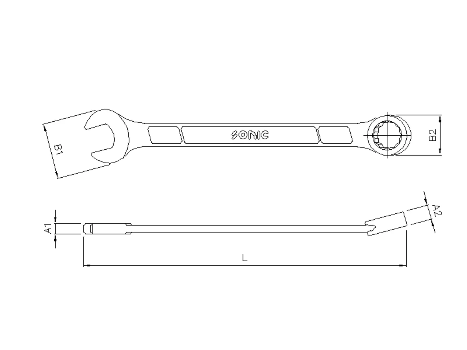 Sonic 602603 Ringsteeksleutelset in etui - 26 delig-image