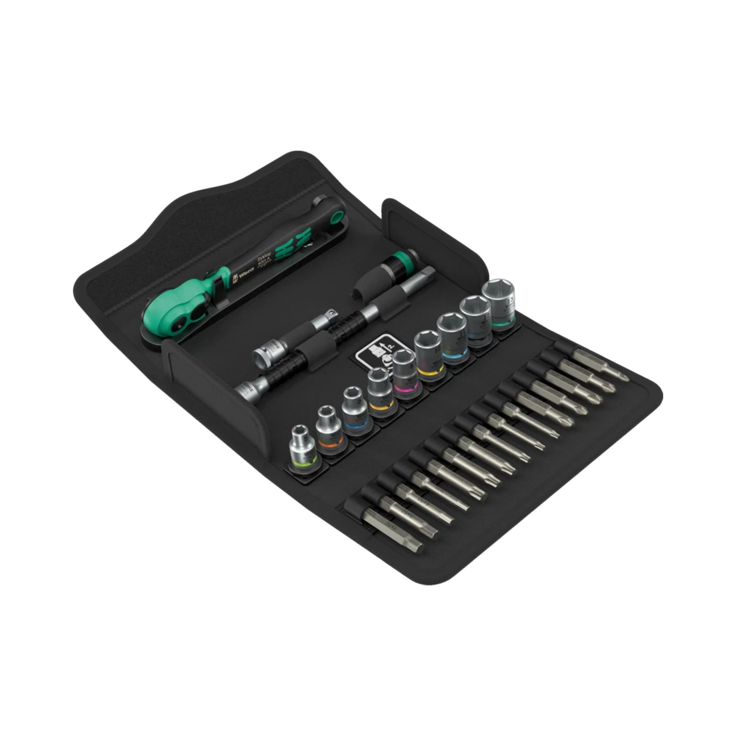 Wera 05005541001 Jeu de 28 pièces 8100 SA 14 Zyklop Comfort avec cliquet et douilles dans un étui - 1/4"-image