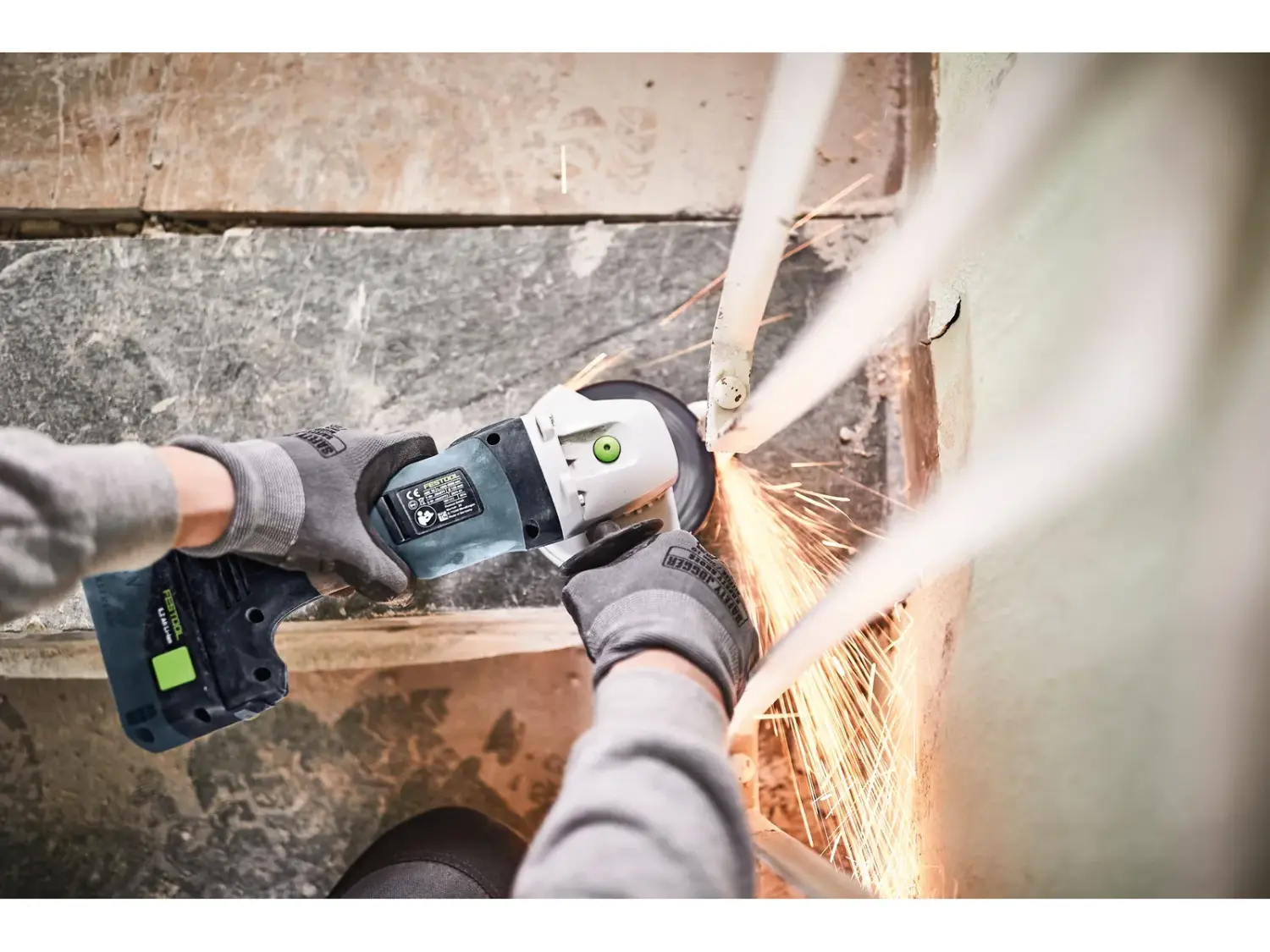 Festool AGC 18-125 EB-Basic Accu haakse slijper body in systainer