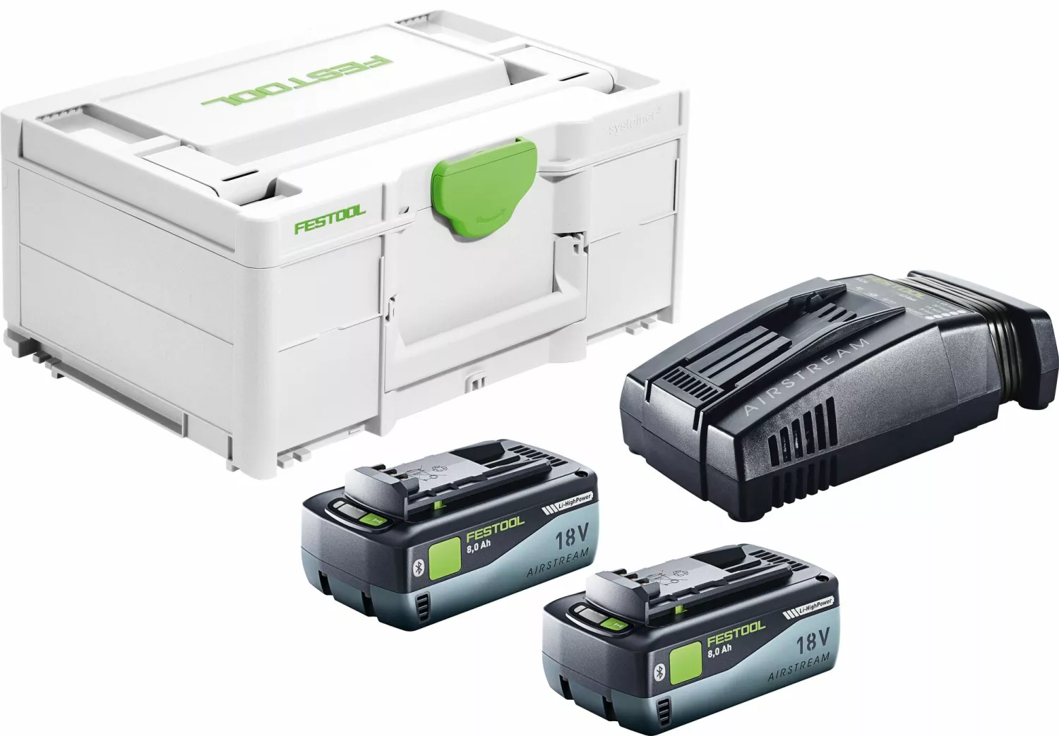 Festool SYS 18V 2x8,0/SCA16 Set de démarrage en Systainer 18V Batterie Li-ion 8Ah-image