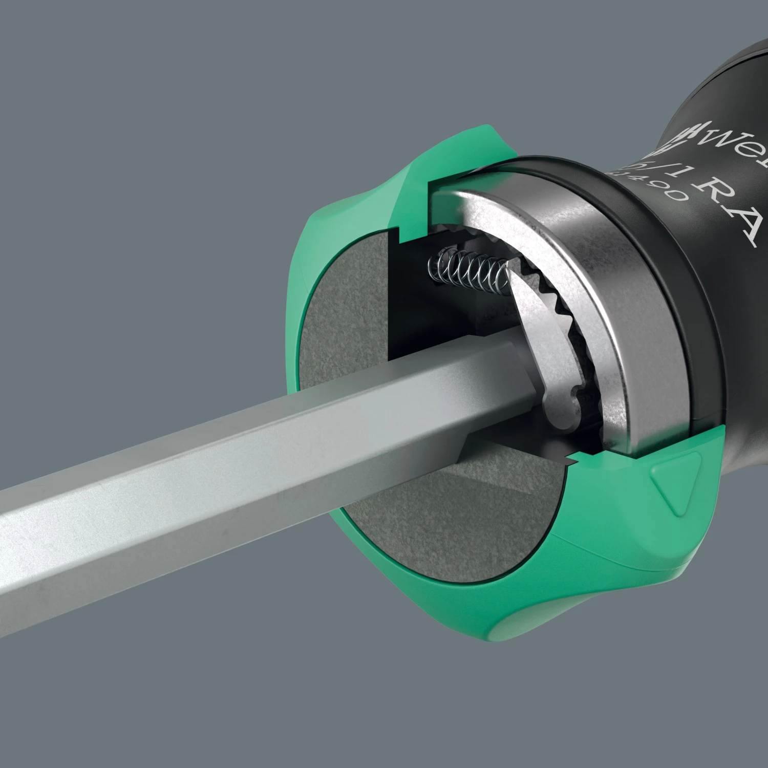 Wera 05051518001 Kraftform Kompakt 27 RA 2 tournevis à embout interchangeable - 6 en 1 multi-embouts - avec fonction cliquet-image