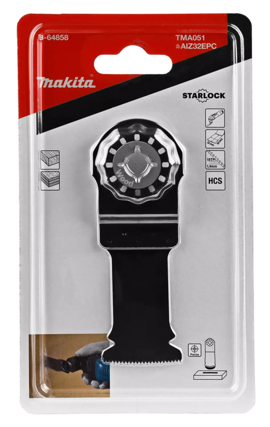 Makita TMA051 / B -46822 HCS Inval Lame plongeante - 32 mm-image